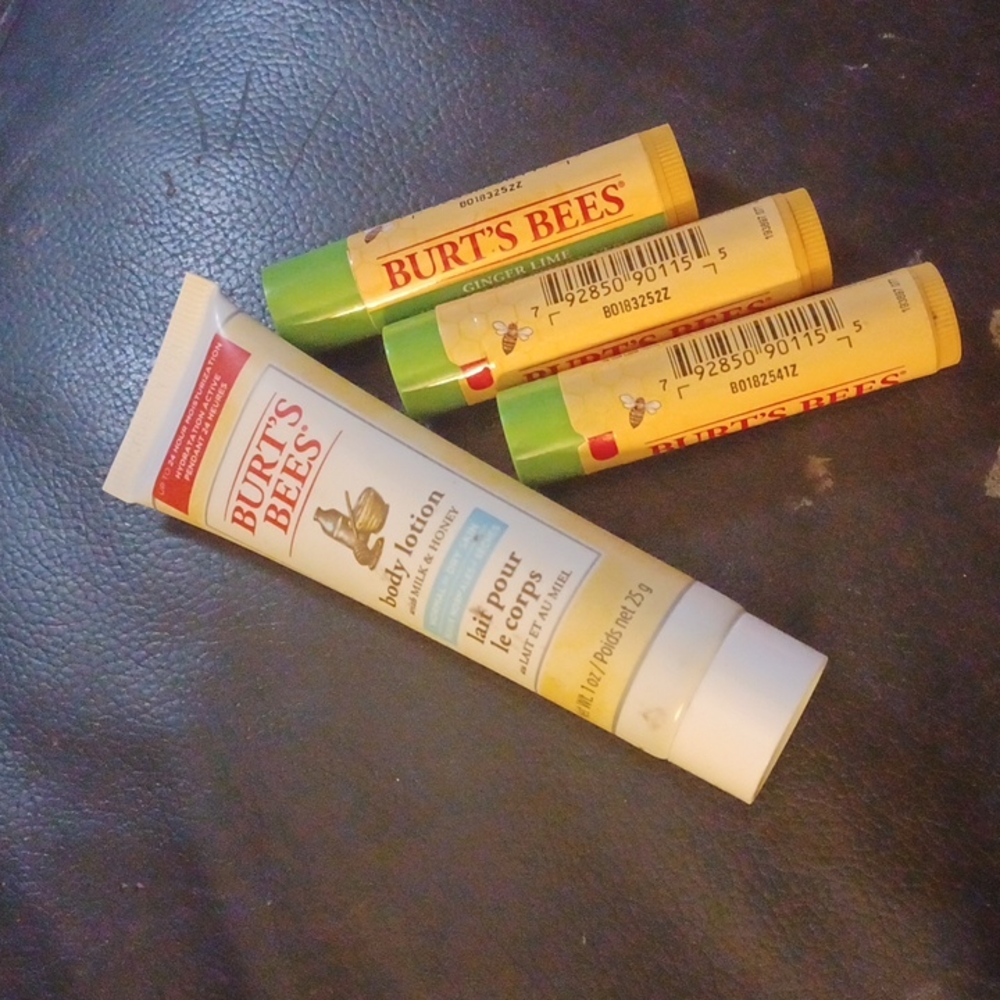 Burts Bees Lotion and Lip Balm